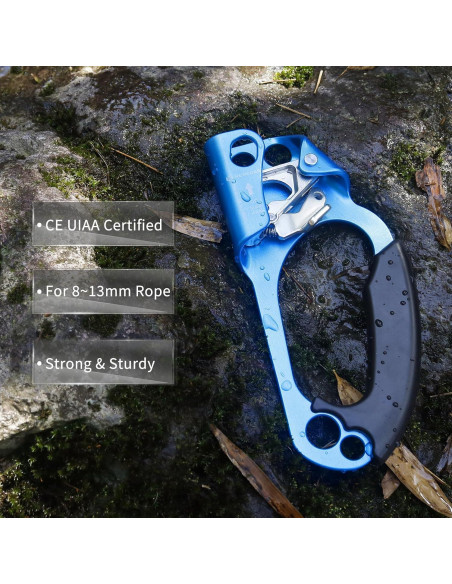 Ascensor de Mano NewDoar para Escalada 8-13mm Azul