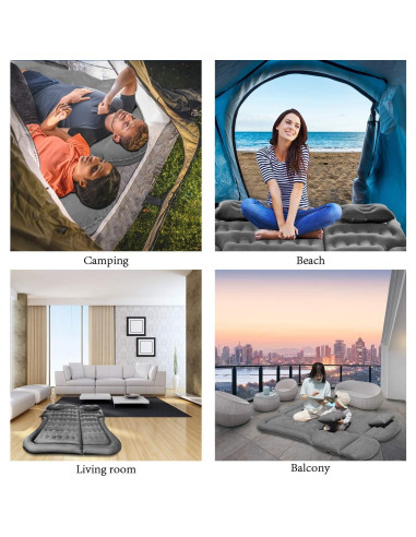 Colchón de Aire SUV SAYGOGO AM-S Inflable 175x130cm Gris