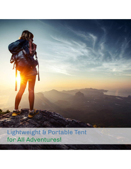 Carpa Domo para 2 Personas Wakeman - Ligera y Resistente al Agua