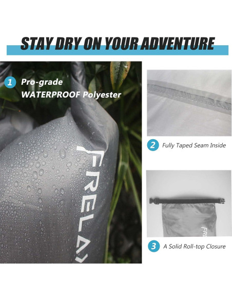 Frelaxy Bolsa Impermeable Ultraligera 5-Pack para Aventura Frelaxy Bolsa Impermeable Ultraligera 5-Pack para Aventura