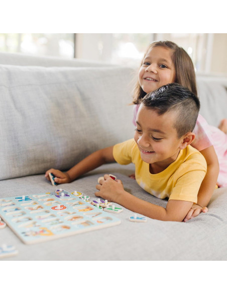 Rompecabezas de Madera Disney Melissa & Doug - Letras, Números y Formas Rompecabezas de Madera Disney Melissa & Doug - Letras, Números y Formas