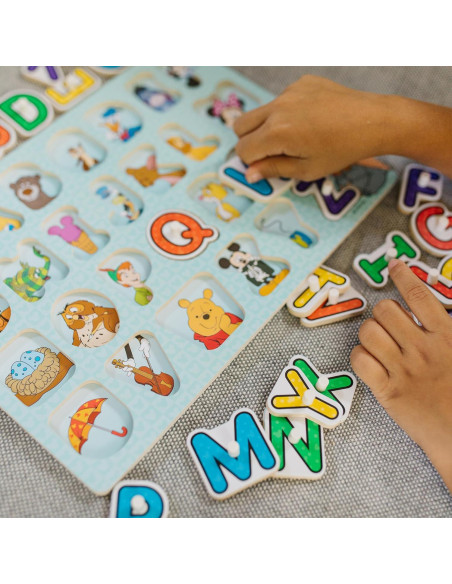 Rompecabezas de Madera Disney Melissa & Doug - Letras, Números y Formas Rompecabezas de Madera Disney Melissa & Doug - Letras, Números y Formas