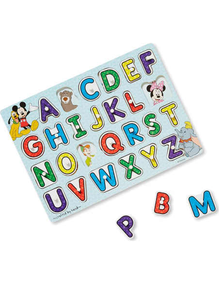 Rompecabezas de Madera Disney Melissa & Doug - Letras, Números y Formas Rompecabezas de Madera Disney Melissa & Doug - Letras, Números y Formas