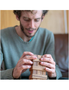 Caja de Rompecabezas Secreta BSIRI - Madera con Compartimentos 2