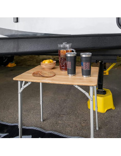 Mesa Plegable de Bambú Camco 64.77 cm Ajustable 2