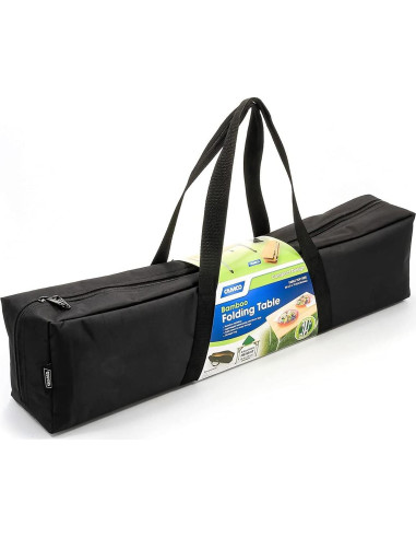 Mesa Plegable de Bambú Camco 64.77 cm Ajustable