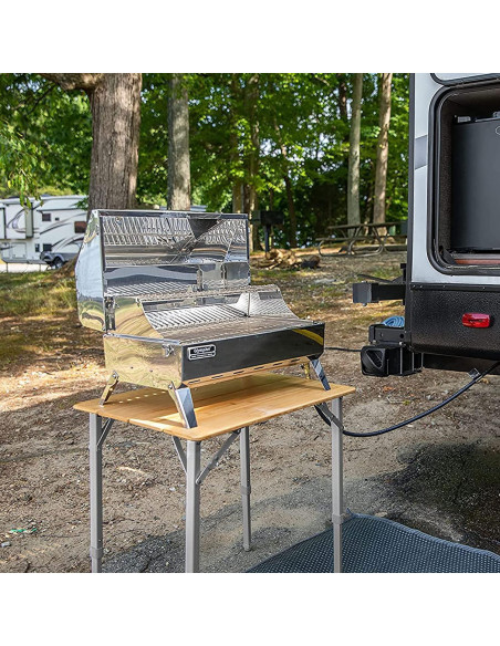 Mesa Plegable de Bambú Camco 64.77 cm Ajustable