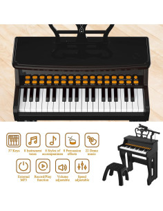Piano de Teclado Eléctrico Dollox 37 Teclas para Niños 2