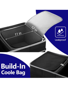 Organizador de Maletero Jorindes con Bolsa Térmica Aislada 2.64 kg 2