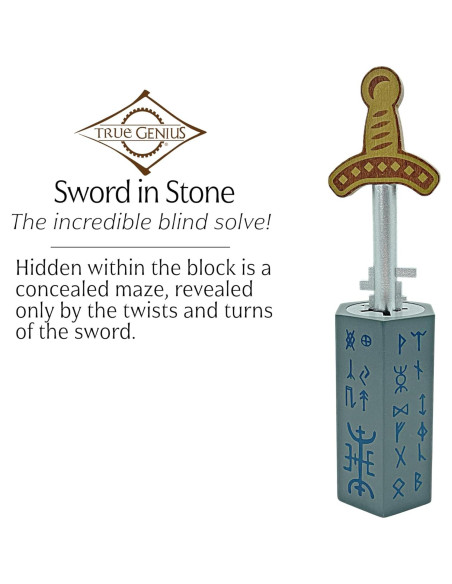 Rompecabezas 3D Espada en la Piedra Project Genius 21.96 cm