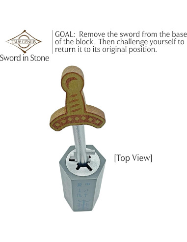 Rompecabezas 3D Espada en la Piedra Project Genius 21.96 cm