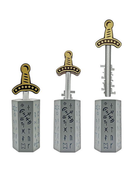 Rompecabezas 3D Espada en la Piedra Project Genius 21.96 cm