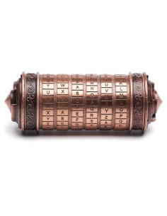 Caja rompecabezas Cryptex Da Vinci con compartimentos ocultos