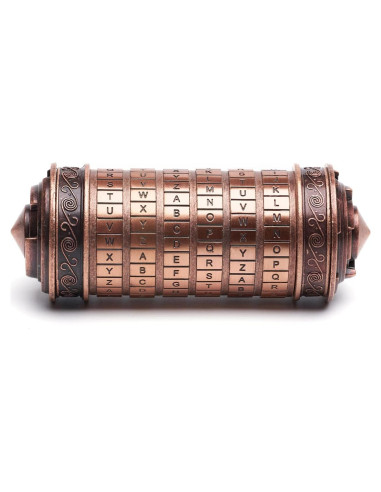 Caja rompecabezas Cryptex Da Vinci con compartimentos ocultos