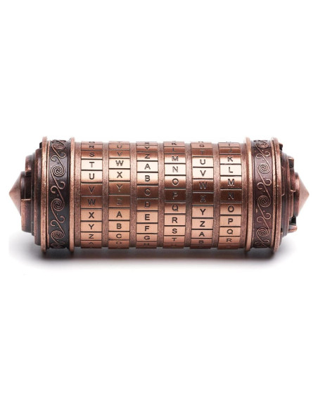 Caja rompecabezas Cryptex Da Vinci con compartimentos ocultos