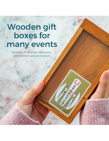 Caja de rompecabezas BSIRI GP364L de madera con secretos