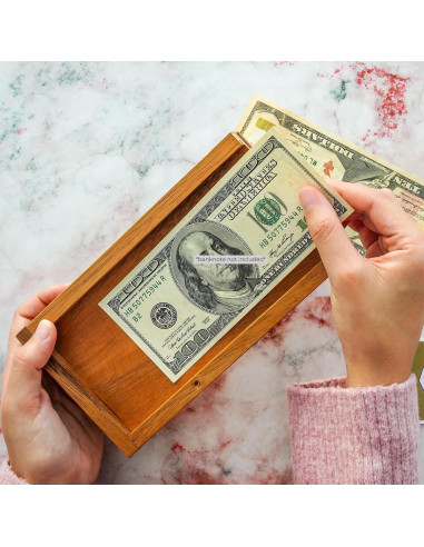 Caja de rompecabezas BSIRI GP364L de madera con secretos