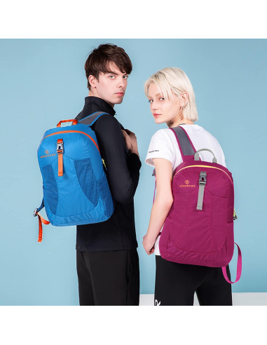 Mochila Plegable Sinotron 22L Nylon Azul para Senderismo