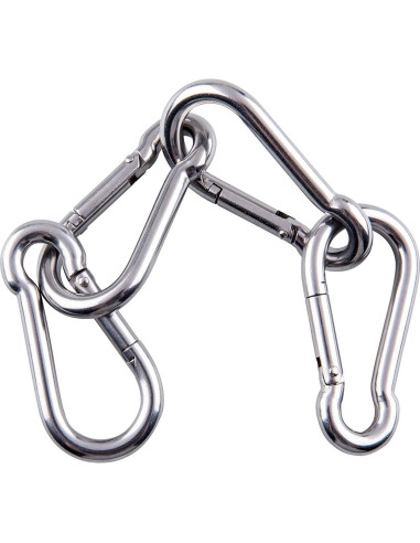 Gancho de Resorte Sprookber Acero Inoxidable 304 Set de 6