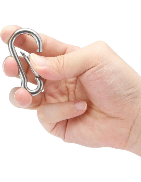 Gancho de Resorte Sprookber Acero Inoxidable 304 Set de 6
