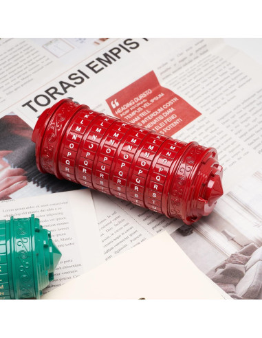 Caja de rompecabezas Cryptex Da Vinci con compartimentos ocultos