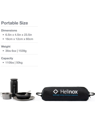 Mesa Plegable Helinox Table One Negra 74.9 x 57.1 cm