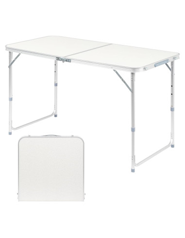 Mesa Plegable Outvita 4 pies Ajustable para Camping