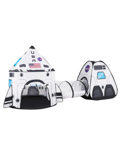 Carpa de Juego JOYIN Cohete Blanco con Túnel 2,01 kg