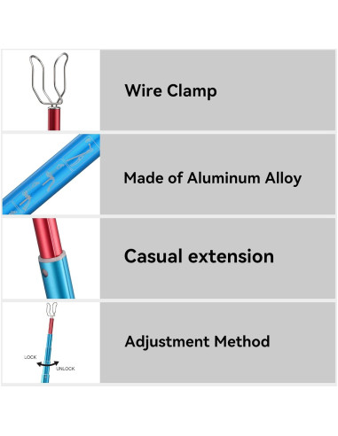 KAILAS Palo Extensible para Escalada 245 cm Azul