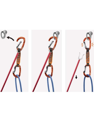 KAILAS Palo Extensible para Escalada 245 cm Azul