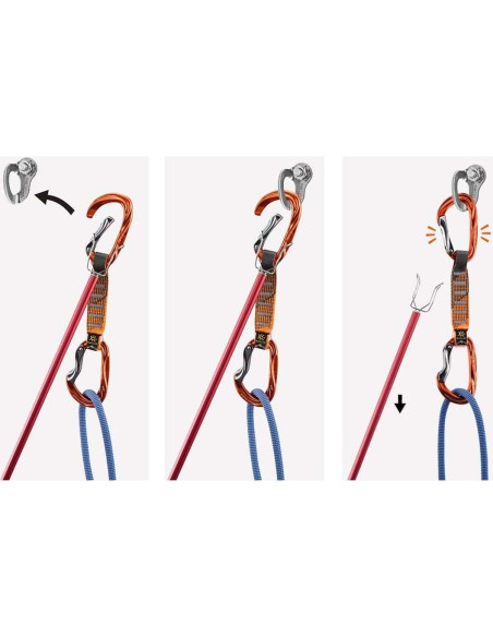 KAILAS Palo Extensible para Escalada 245 cm Azul