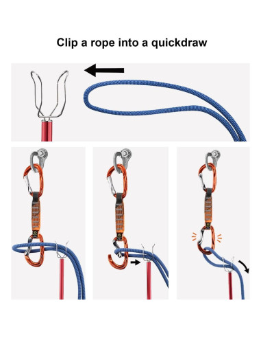 KAILAS Palo Extensible para Escalada 245 cm Azul