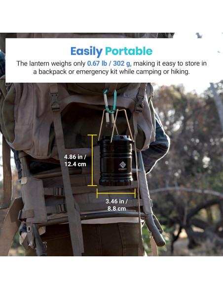 Linterna LED Etekcity CL10 para Camping y Emergencias - 2 Paquete