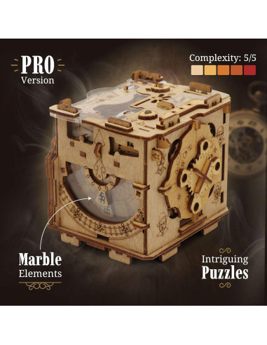 Juego de Escape Room iDventure Cluebox PRO - Cámara de Sherlock - Rompecabezas de Madera 3D