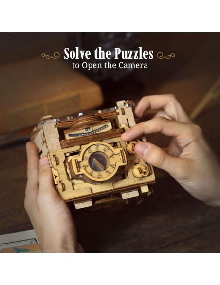 Juego de Escape Room iDventure Cluebox PRO - Cámara de Sherlock - Rompecabezas de Madera 3D