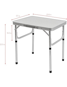 Mesa Plegable de Aluminio Trademark Innovations 60.3x45.1cm Blanca 2
