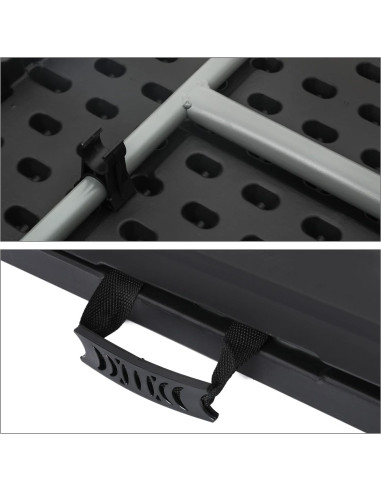 Mesa Plegable Magshion 240 cm Negra para Eventos y Fiestas