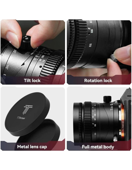 Lente Inclinable TTArtisan 50mm F1.4 para Canon EOS R Lente Inclinable TTArtisan 50mm F1.4 para Canon EOS R