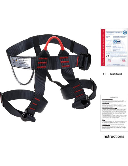 Arnés de Escalada HeeJo ZY01 Poliester 300KG Ajustable