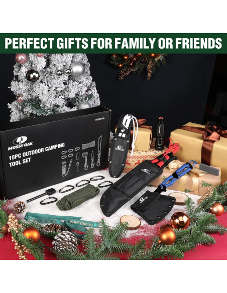 Juego de Herramientas de Camping Mossy Oak - 15 Piezas