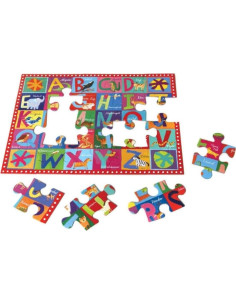 Rompecabezas Grande de Animales ABC eeBoo 20 Piezas 38x28cm 2
