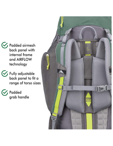 Mochila de senderismo High Sierra Pathway 90L Pino/Pizarra