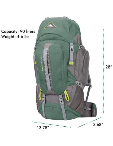 Mochila de senderismo High Sierra Pathway 90L Pino/Pizarra