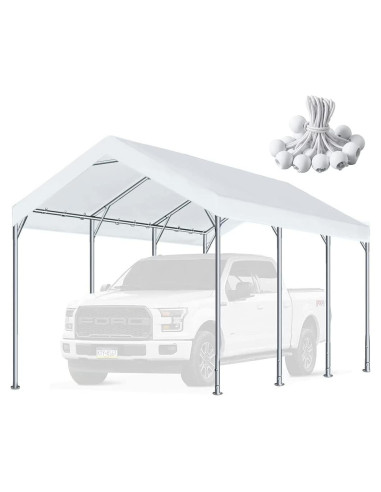 Cubierta de repuesto para toldo carport ZHJJ 3,05x6,10m blanca