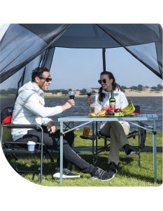 Mesa Plegable de Aluminio KingCamp 4-6 Personas Portátil 2