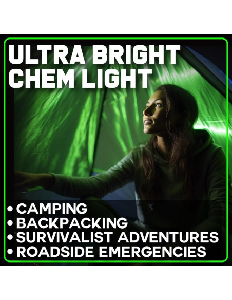 Palos de Luz de Emergencia PartySticks 25 Unidades Verde