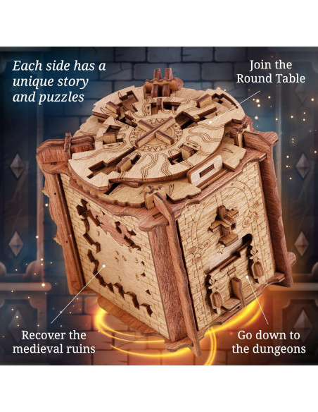 Juego de Escape Room iDventure Cluebox Camelot - Rompecabezas 3D