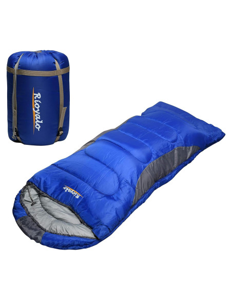 Saco de dormir Rioyalo 450GSM para invierno 0C - Adultos