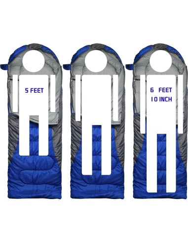 Saco de dormir Rioyalo 450GSM para invierno 0C - Adultos