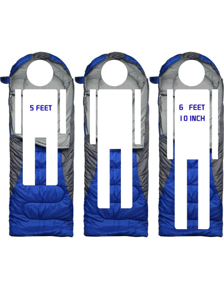 Saco de dormir Rioyalo 450GSM para invierno 0C - Adultos